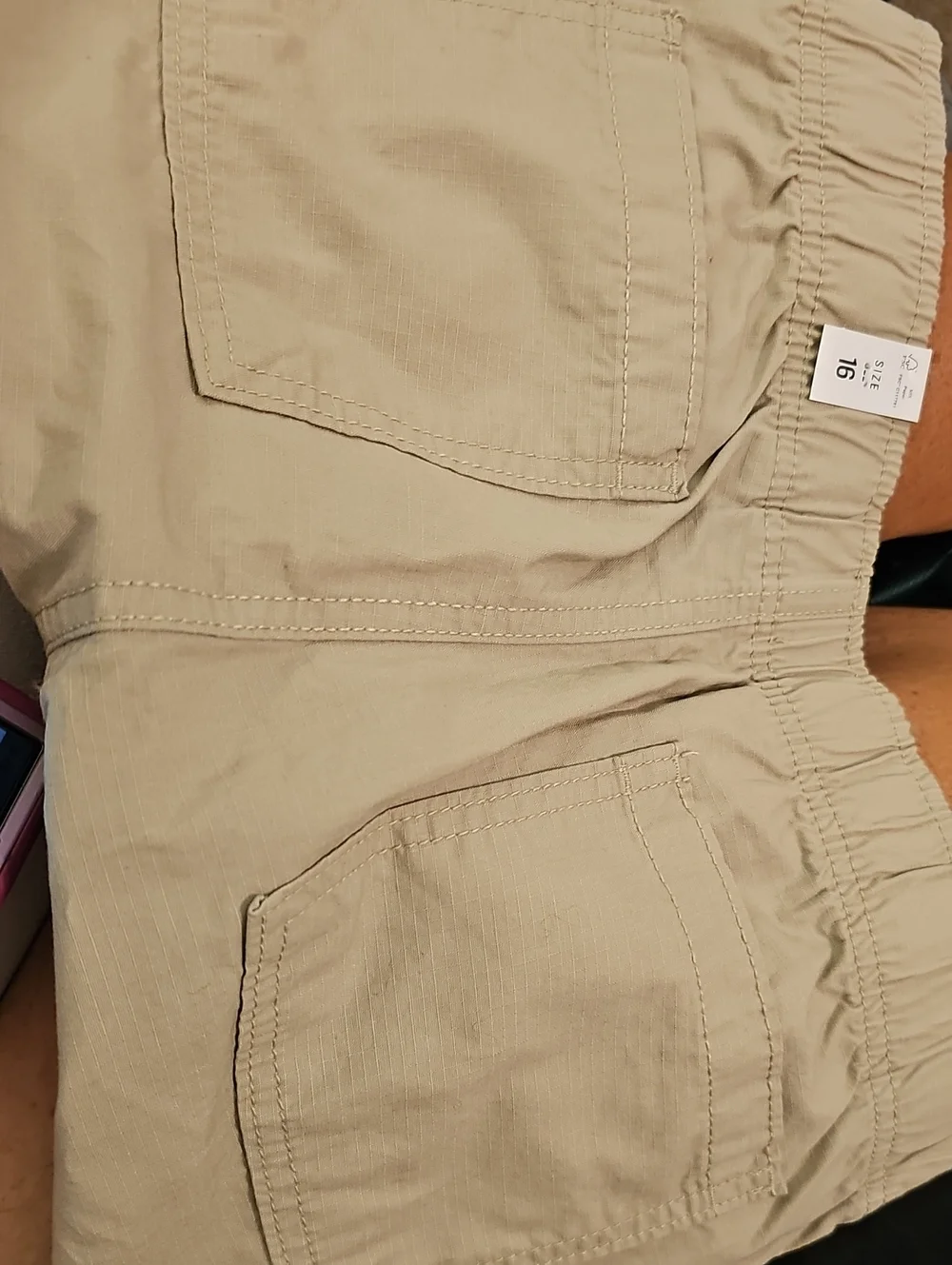 The Children's Place Khaki Cargo Shorts - Beige/Tan SIze 16 NWT Back To SCHOOL